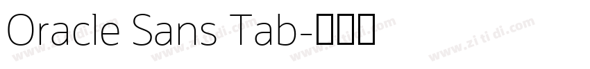 Oracle Sans Tab字体转换